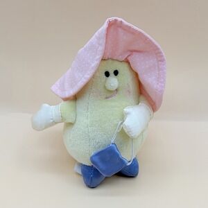 Vintage Avon Somersaults Toy Miss Pear Fruit Plush 1980s Stuffed Toy Cute 5"